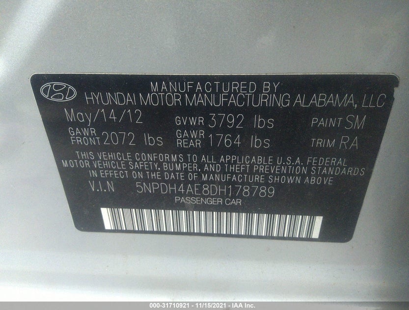 5NPDH4AE8DH178789