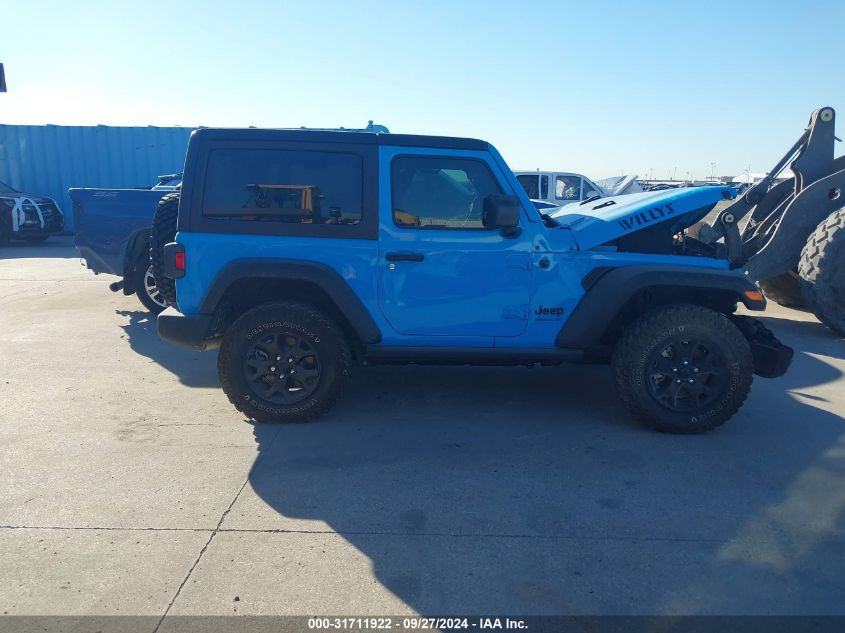 2021 Jeep Wrangler Willys 4X4 VIN: 1C4GJXAN2MW627428 Lot: 31711922