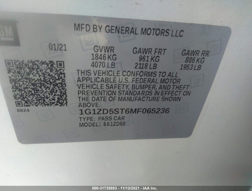 1G1ZD5ST6MF065236