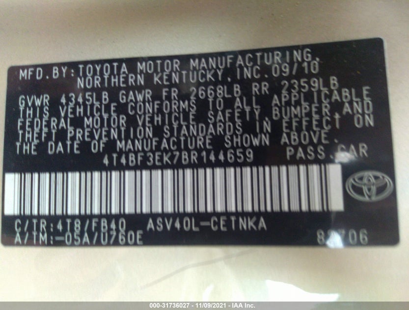 4T4BF3EK7BR144659