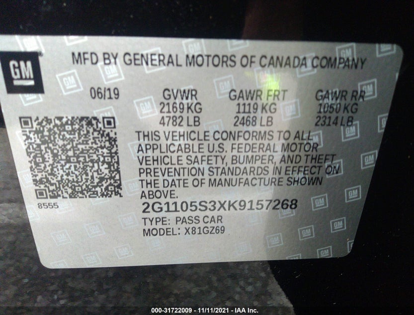 2G1105S3XK9157268
