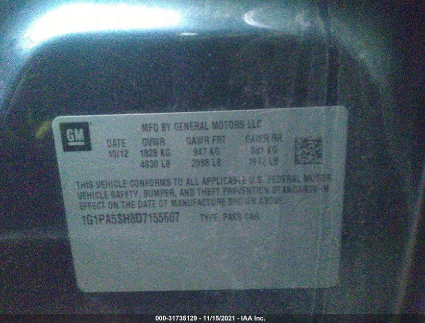 1G1PA5SH8D7155607