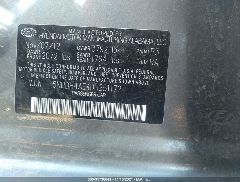 5NPDH4AE4DH251172