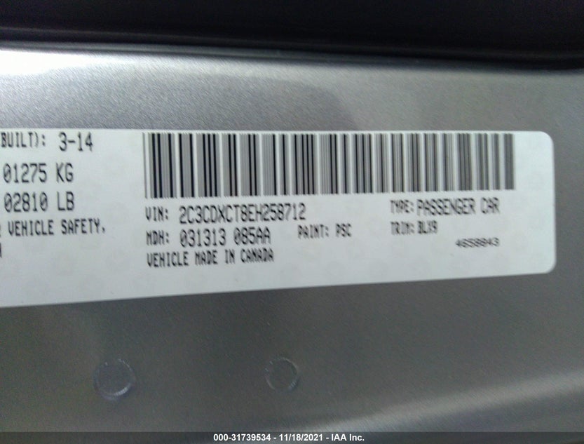 2C3CDXCT8EH258712