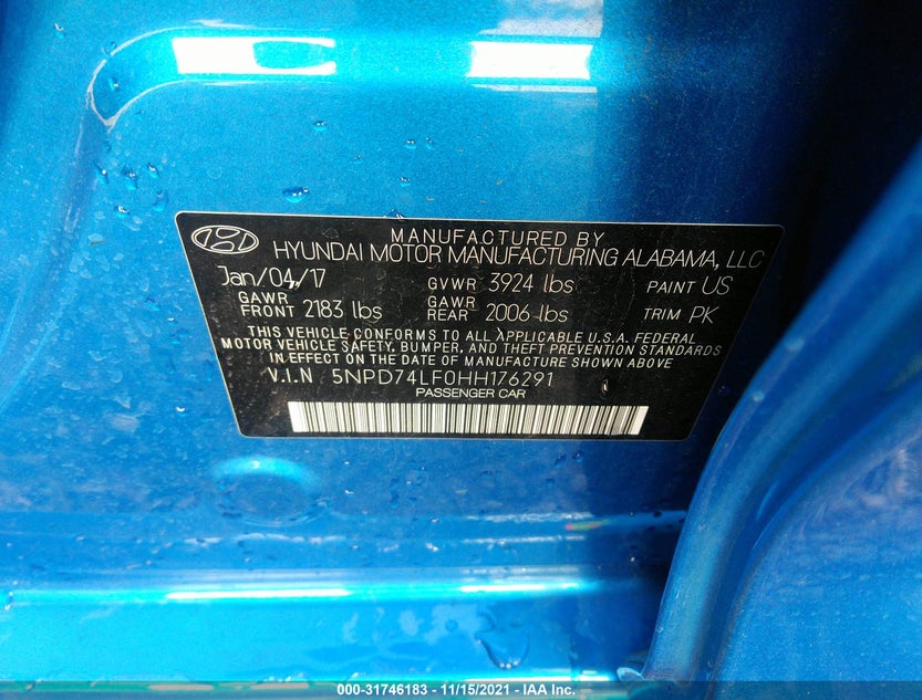 5NPD74LF0HH176291