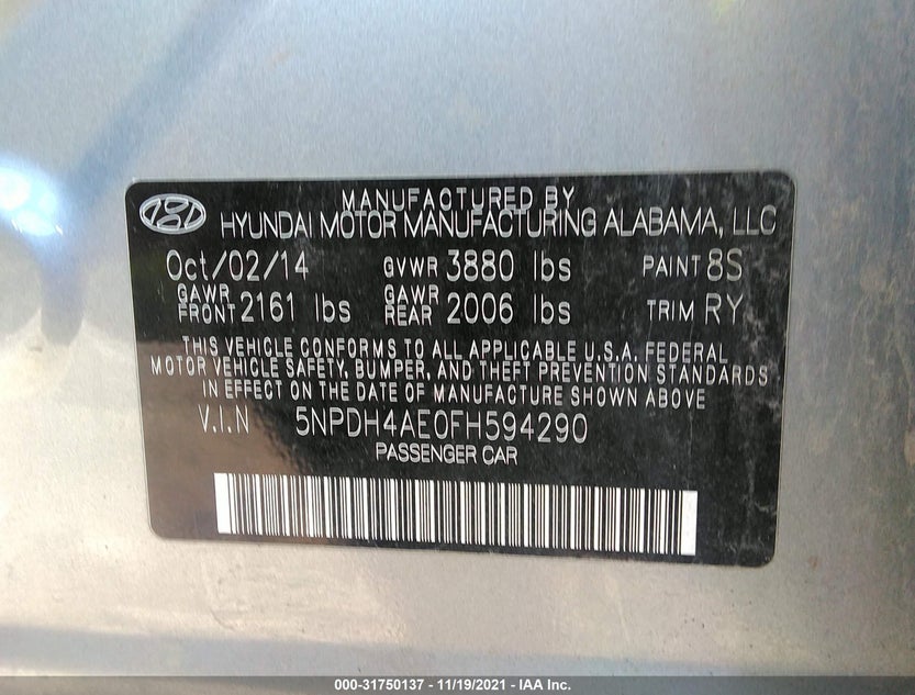5NPDH4AE0FH594290