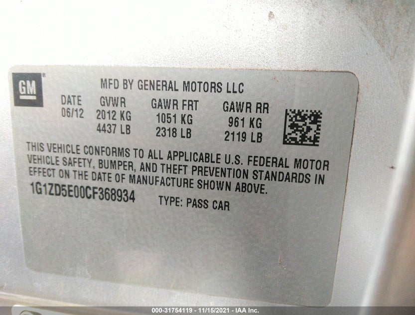 1G1ZD5E00CF368934