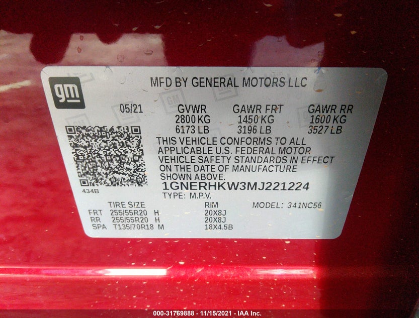 1GNERHKW3MJ221224