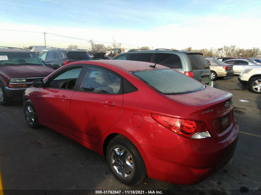 2013 Hyundai Accent Gls VIN: KMHCT4AE8DU556587 Lot: 31762847