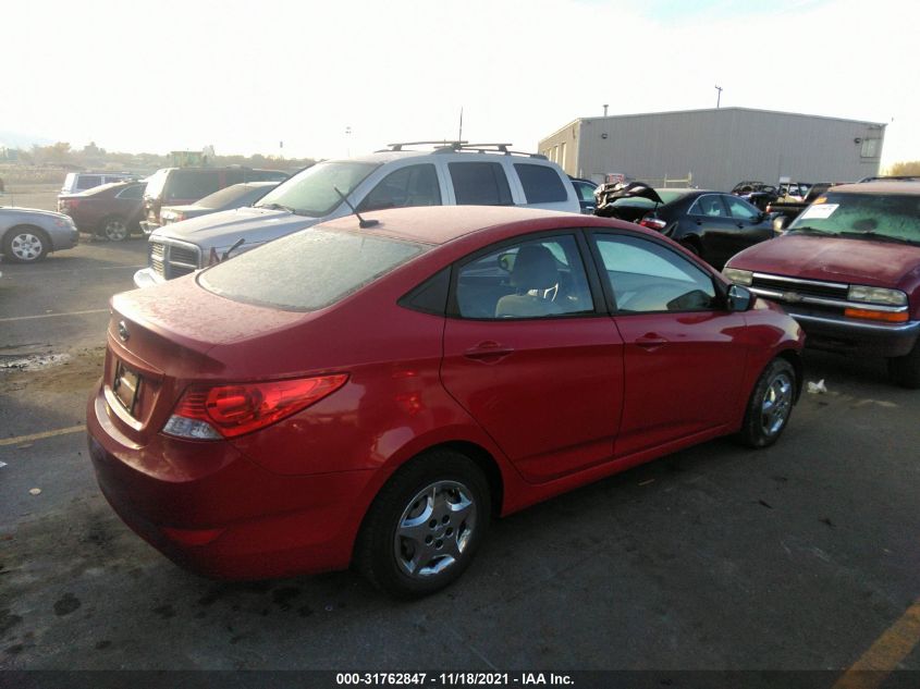 2013 Hyundai Accent Gls VIN: KMHCT4AE8DU556587 Lot: 31762847