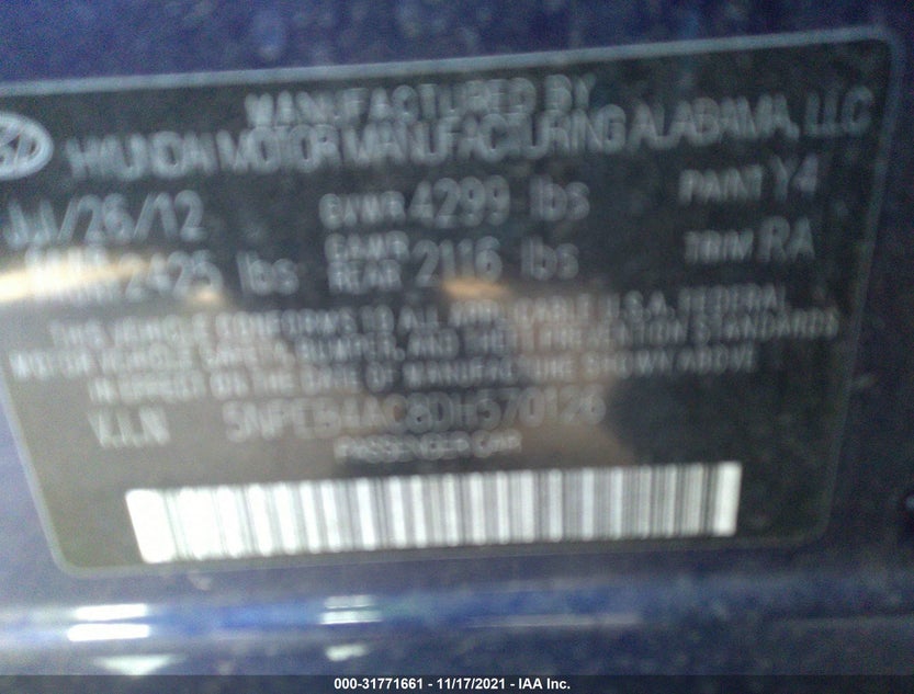 5NPEB4AC8DH570126