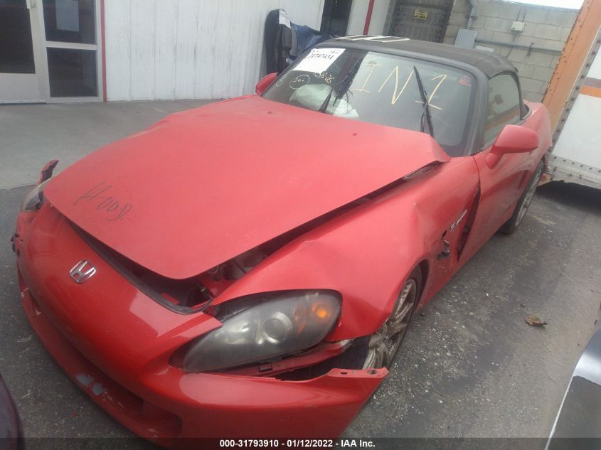 2005 Honda S2000 VIN: JHMAP21465S003508 Lot: 31793910