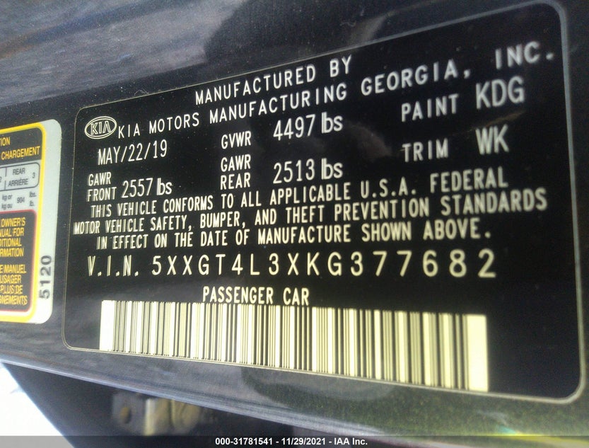 5XXGT4L3XKG377682