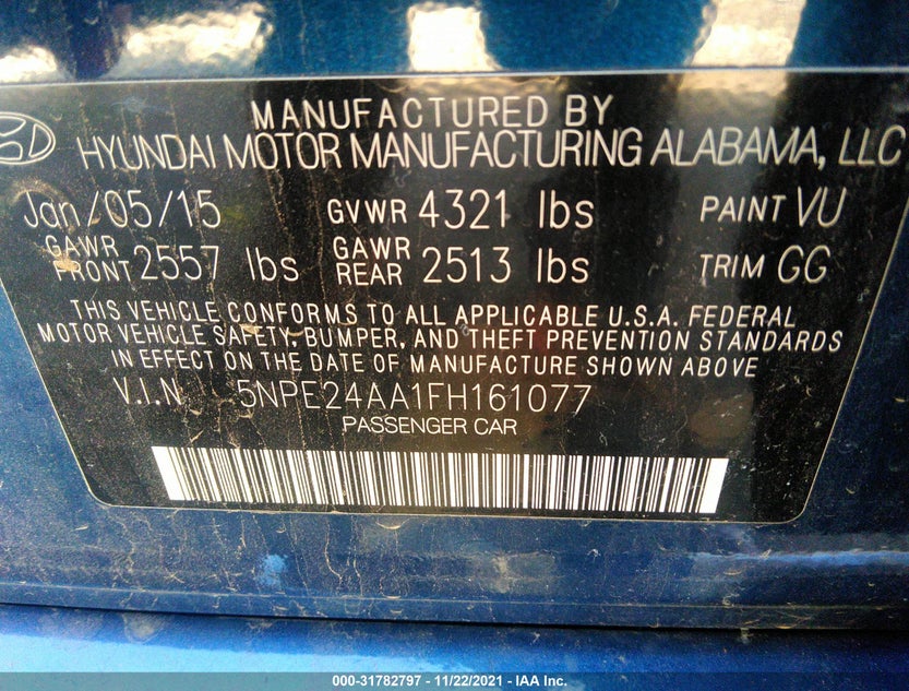 5NPE24AA1FH161077