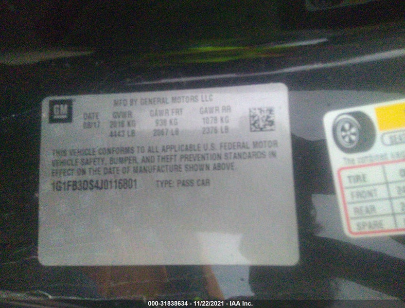 1G1FB3DS4J0116801