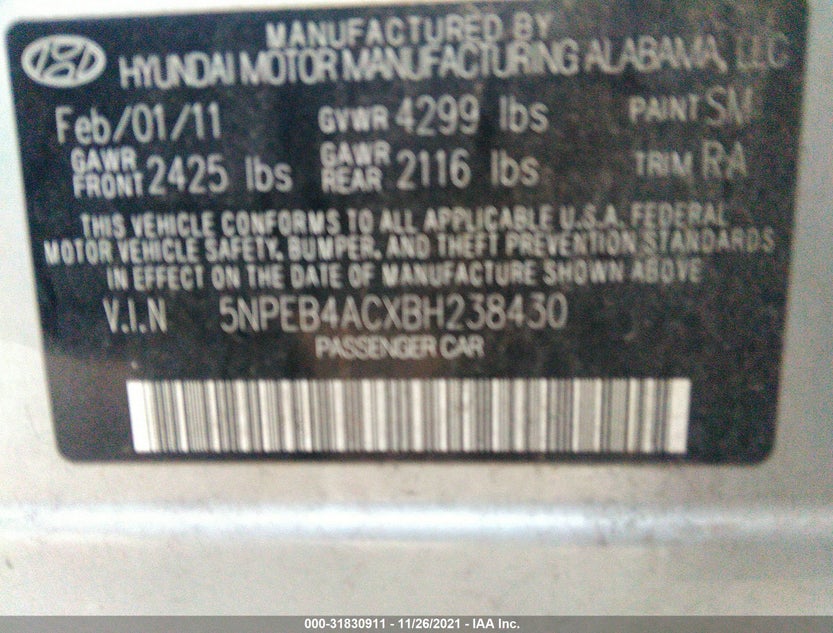 5NPEB4ACXBH238430