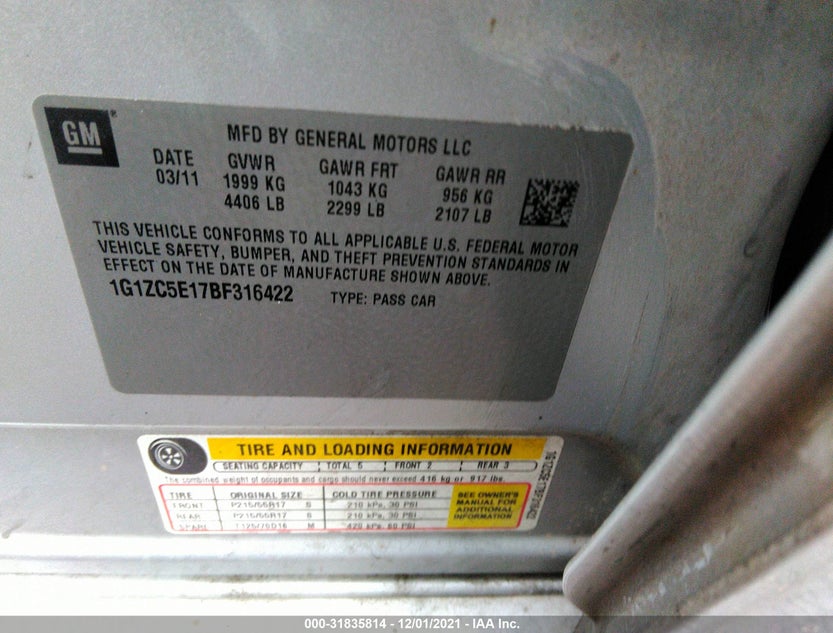 1G1ZC5E17BF316422