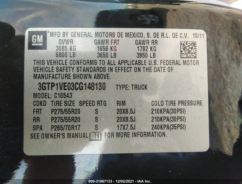3GTP1VE03CG148130