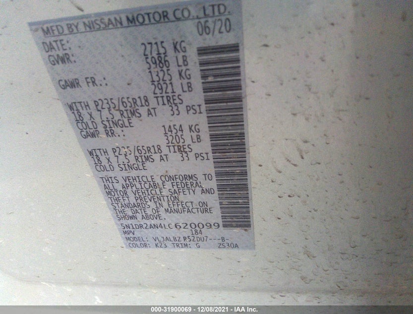 5N1DR2AN4LC620099