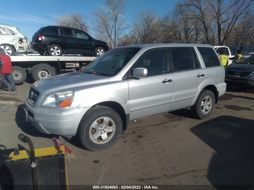 2004 Honda Pilot Ex-L VIN: 2HKYF18574H622207 Lot: 31924083