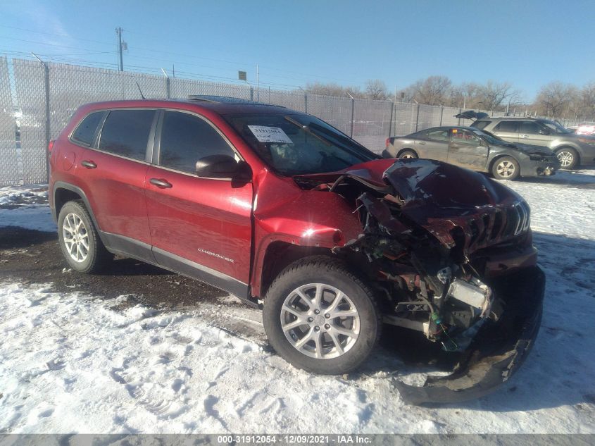 2015 Jeep Cherokee Sport VIN: 1C4PJMAB6FW564163 Lot: 31912054