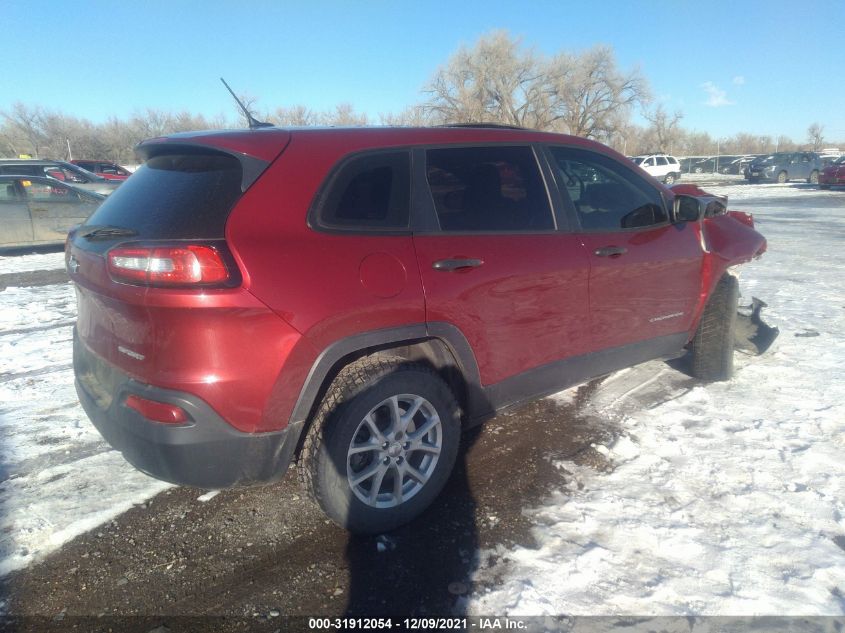 2015 Jeep Cherokee Sport VIN: 1C4PJMAB6FW564163 Lot: 31912054