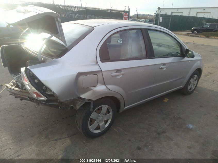 2009 Chevrolet Aveo Ls VIN: KL1TD56E89B334402 Lot: 31928566