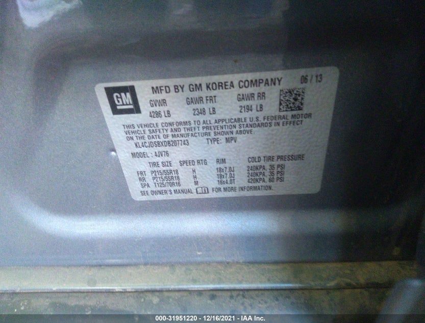 KL4CJDSBXDB207743