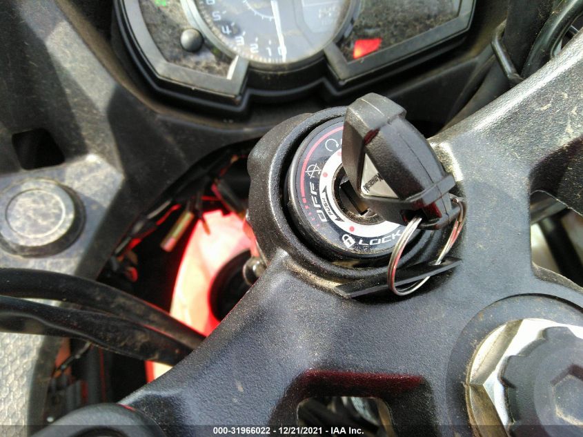 2021 Kawasaki Ex400 VIN: JKAEXKH16MDAA3972 Lot: 31966022