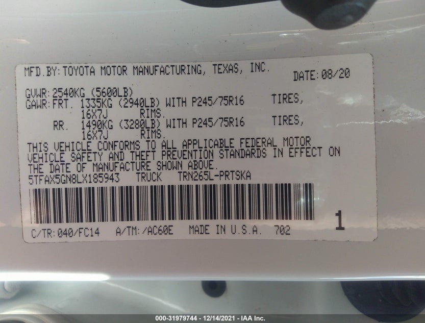 5TFAX5GN8LX185943