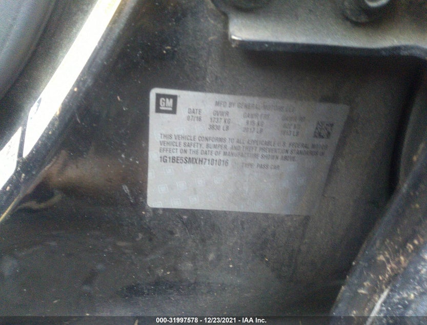 1G1BE5SMXH7101016