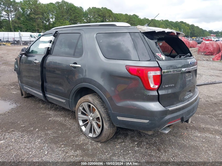 VIN 1FM5K8F89JGA36723 2018 FORD EXPLORER LIMITED