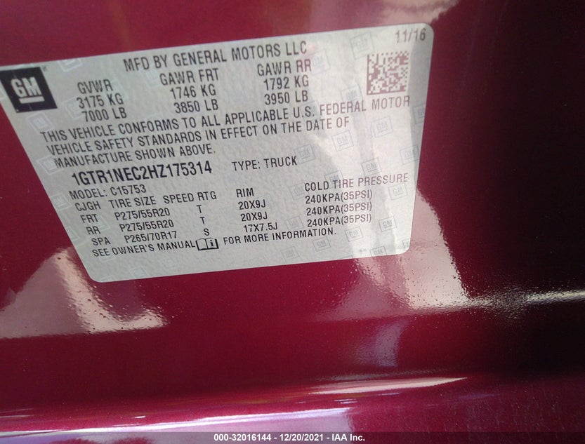 1GTR1NEC2HZ175314