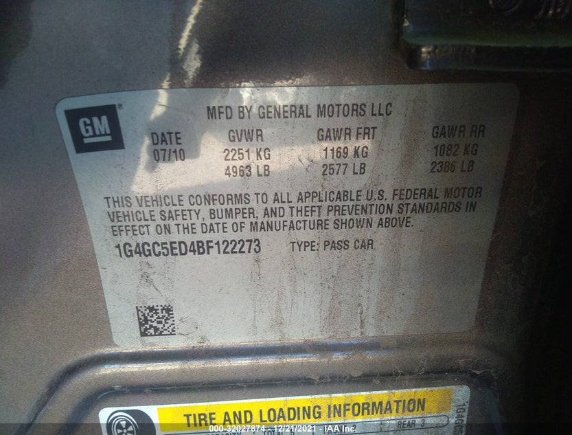 1G4GC5ED4BF122273