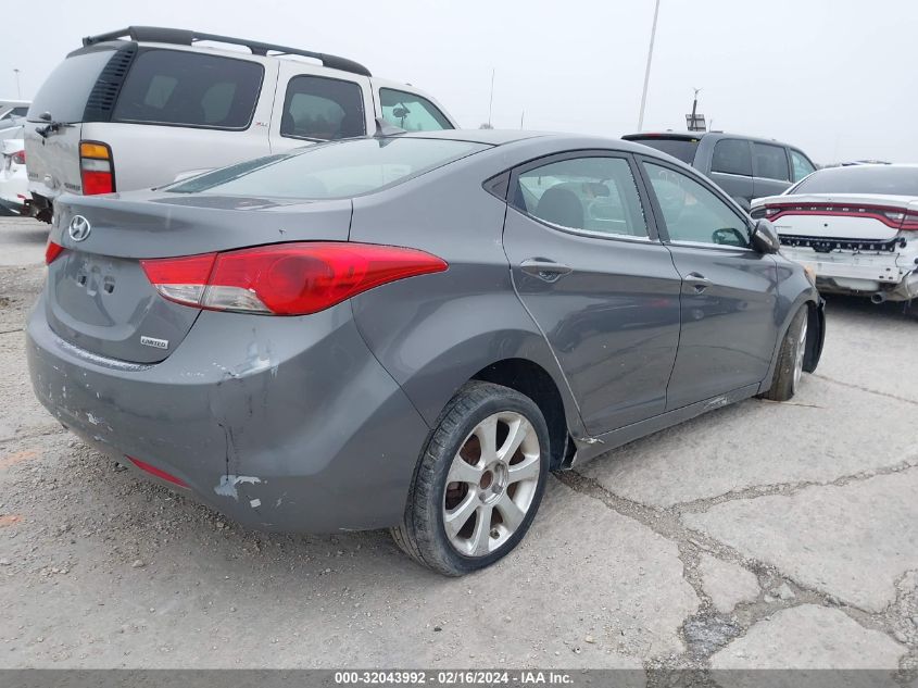 2012 Hyundai Elantra Limited VIN: 5NPDH4AE5CH086084 Lot: 32043992