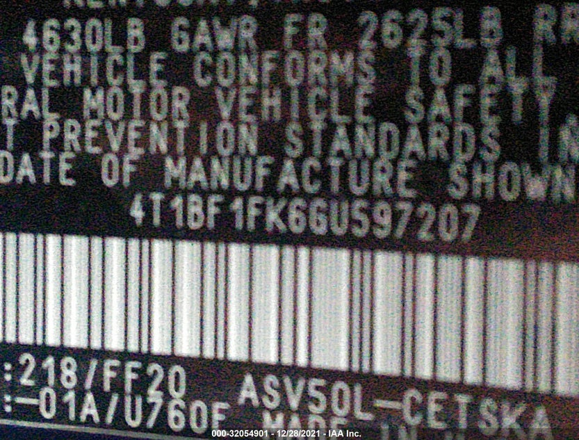 4T1BF1FK6GU597207
