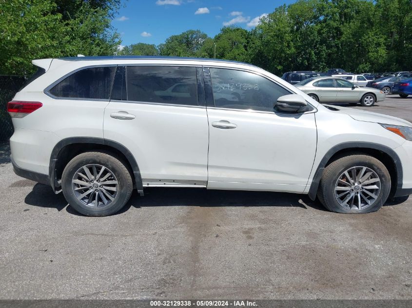 2018 Toyota Highlander Xle VIN: 5TDJZRFH1JS816614 Lot: 32129338