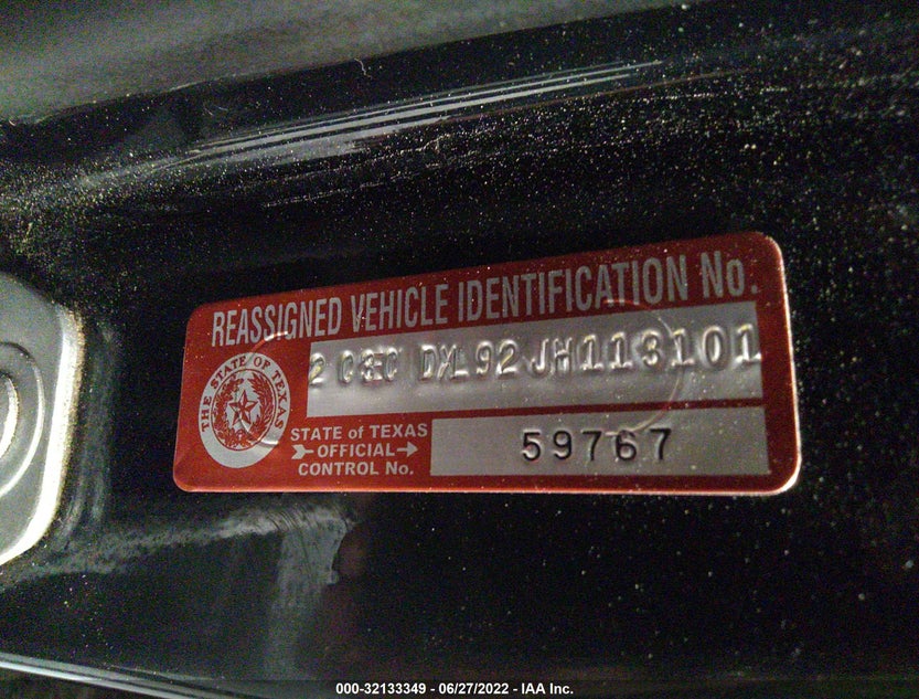 2C3CDXL92JH113101