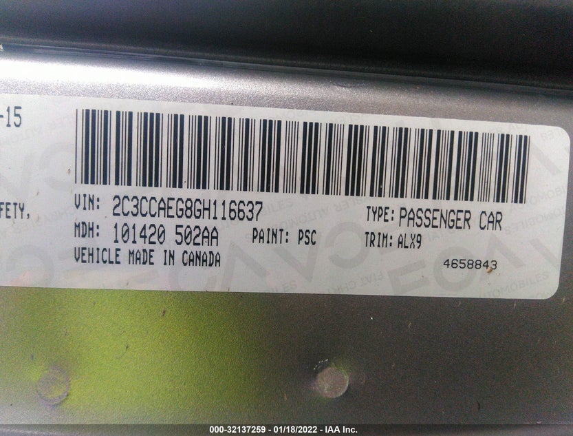 2C3CCAEG8GH116637