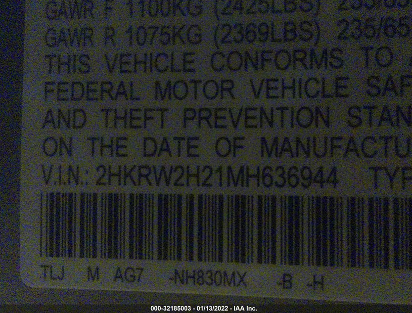 2HKRW2H21MH636944