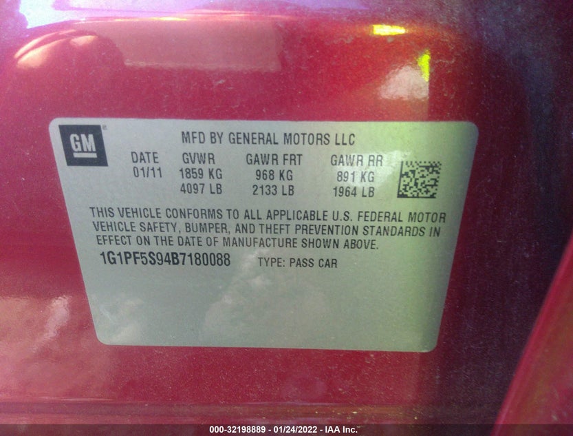 1G1PF5S94B7180088