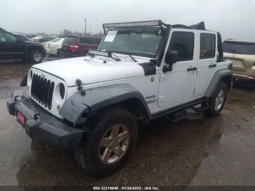 2012 Jeep Wrangler Unlimited Sport VIN: 1C4BJWDG5CL182703 Lot: 32216048