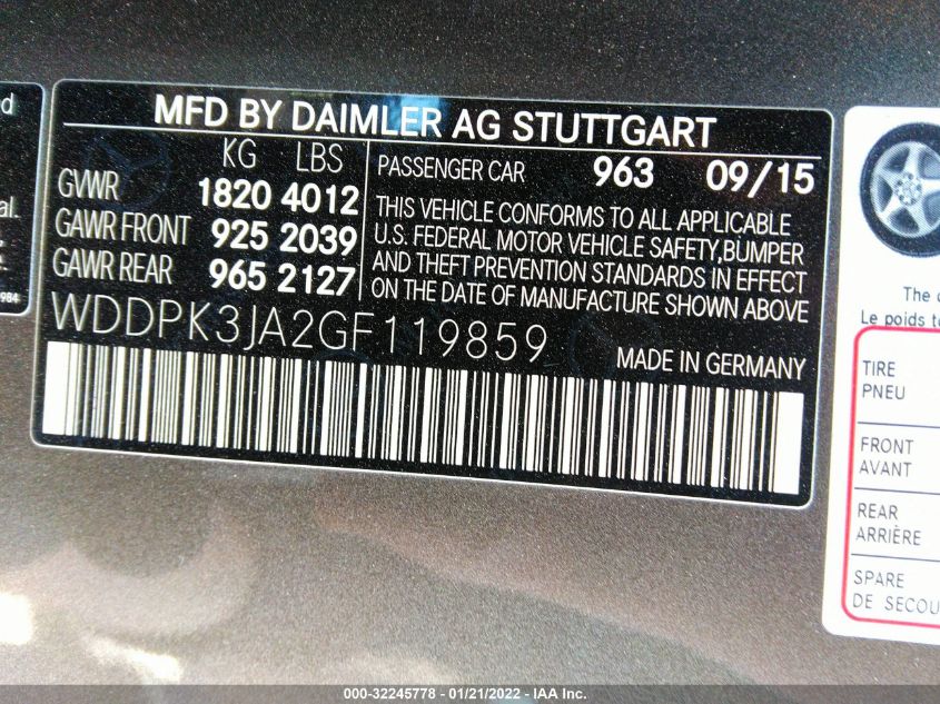 VIN WDDPK3JA2GF119859 2016 Mercedes-Benz SLK-Class,... no.9