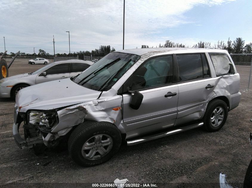 5FNYF28137B003352 2007 Honda Pilot Lx