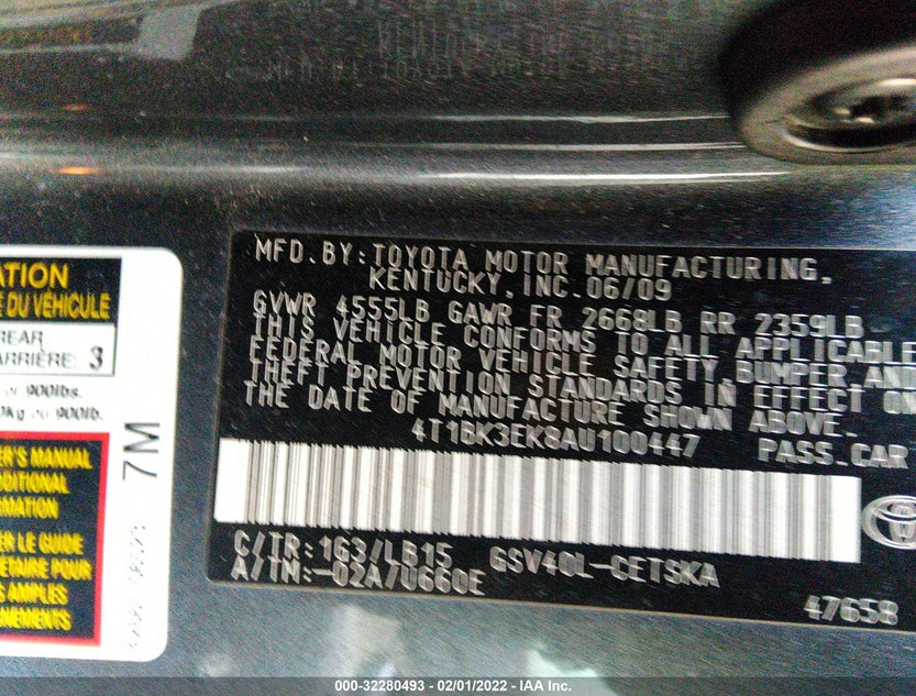 4T1BK3EK8AU100447