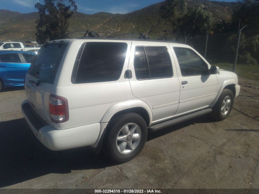 JN8AR07S4YW433030 2000 Nissan Pathfinder Le/Xe/Se