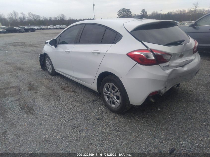 2019 Chevrolet Cruze Ls VIN: 3G1BC6SM0KS583497 Lot: 32286917