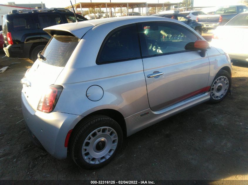 VIN 3C3CFFGE7ET172881 2014 FIAT 500E no.4