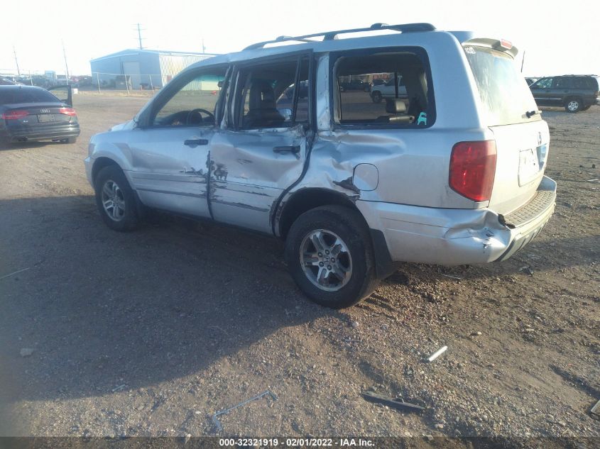 2003 Honda Pilot Ex-L VIN: 2HKYF18743H513431 Lot: 32321919