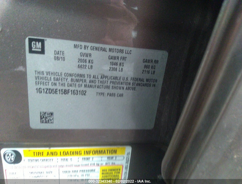 1G1ZD5E15BF163102
